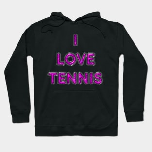 I Love Tennis - Pink Hoodie